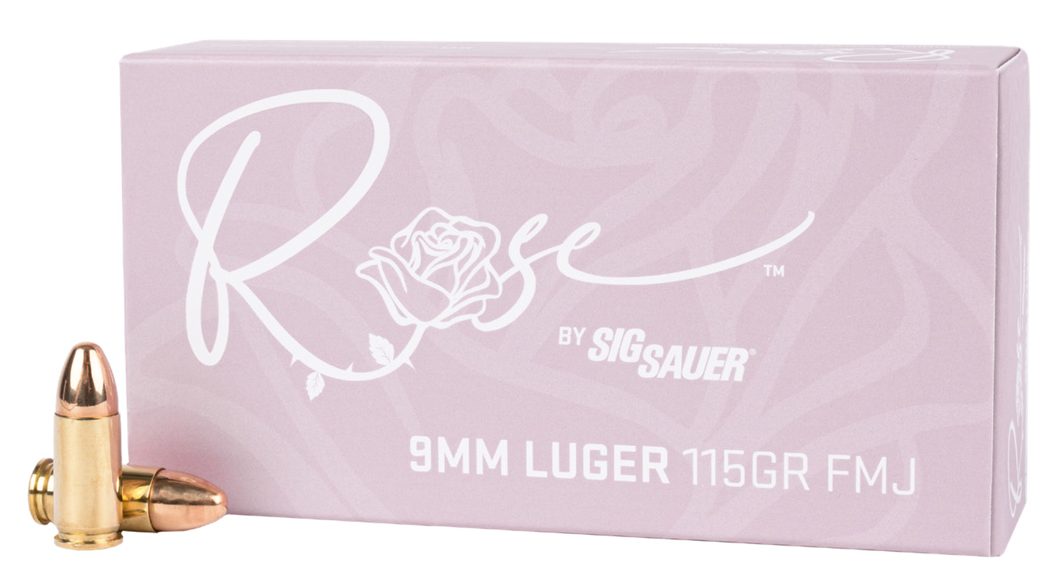 Sig Sauer E9MMB1ROSE50 Rose 9mm Luger 115gr Full Metal Jacket 50 Per Box/20 Case