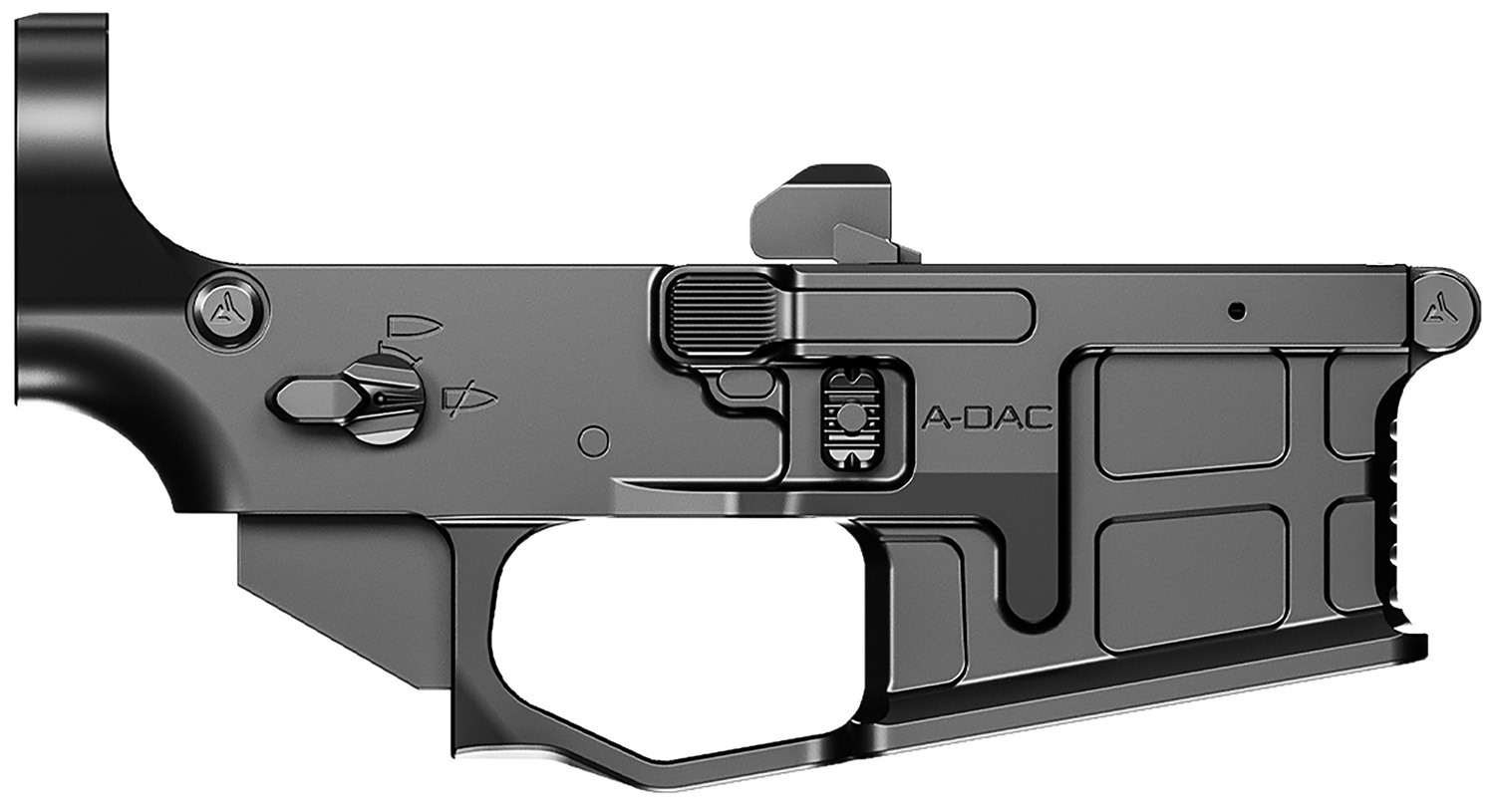 Radian Weapons R0166 A-DAC 15 Lower Receiver Black, Fully Ambi Controls, Talon 45/90 Safety, Ext. Bolt Catch, Left-Side Mag Release, Right-Side Bolt Release, Enhanced Takedown Pins