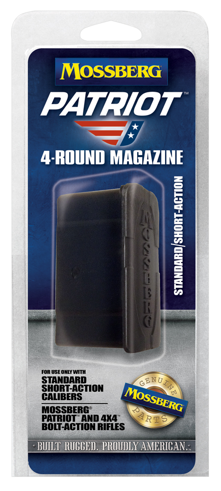 Mossberg 95347 Drop Box Magazine Patriot 5rd 6.5 Creedmoor/308 Win/7mm-08 Rem/243 Win Fits Mossberg 4×4 Short Action Black Polymer