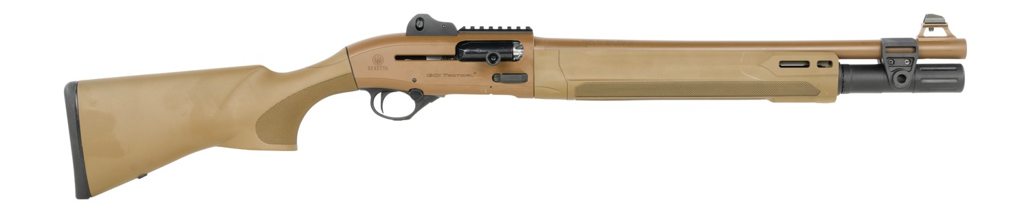 Beretta USA SPEC0786A 1301 Mod2 Tactical 12 Gauge Semi-Auto 3″ 7+1 18.50″ Flat Dark Earth Steel Barrel, Flat Dark Earth Cerakote Picatinny Rail Receiver, M-LOK Handguards, Flat Dark Earth Fixed Synthe