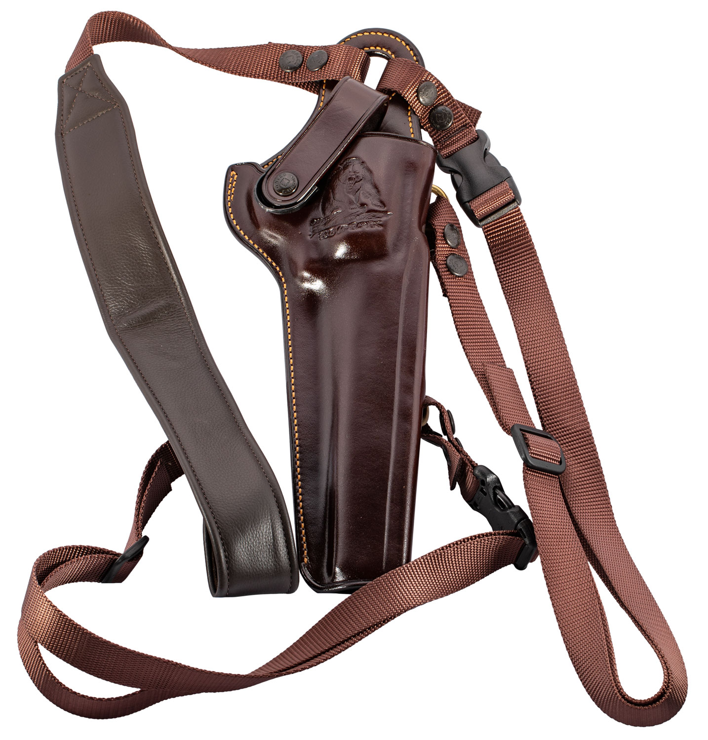 Galco KK130H Kodiak Chest Holster Havana Brown Leather Shoulder/Torso Strap Fits Ruger Super Redhawk 7.50″ Right Hand