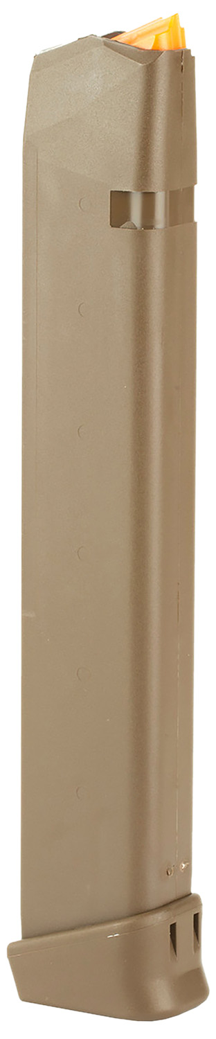Glock 47463 G17/34 33rd 9mm Luger Glock 17/19/26/34/45 Flat Dark Earth Polymer