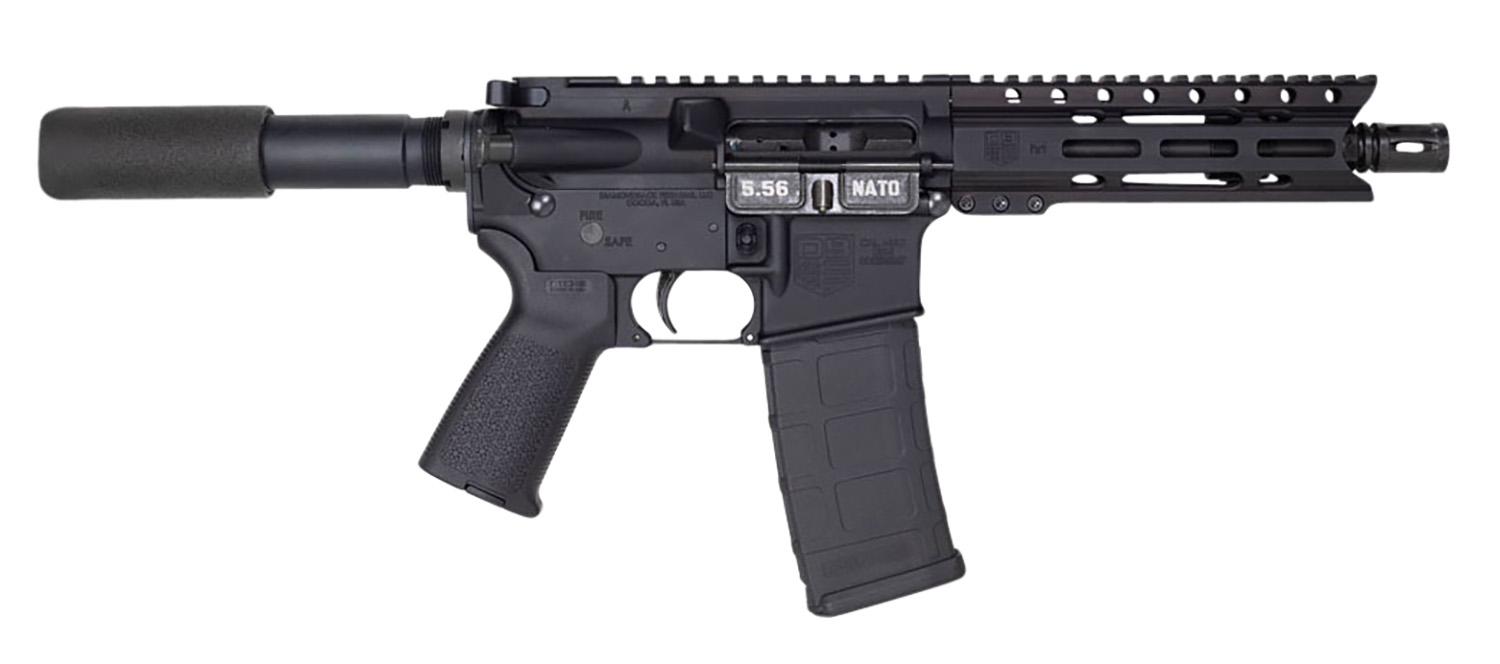 Diamondback DB1912K001 DB15 5.56x45mm NATO 30+1 7″ Black Nitride Threaded Barrel, M-LOK Handguard, Black Aluminum Picatinny Rail Receiver, Black Buffer Tube, Black Magpul Grip, Right Hand