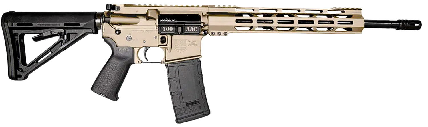 Diamondback DB1718B062 DB15 300 AAC Blackout 30+1 16″ Black Nitride Threaded Barrel, Flat Dark Earth Cerakote Aluminum/Carbon Receiver w/Picatinny Rail Receiver, M-LOK Handguard, Magpul MOE Grip