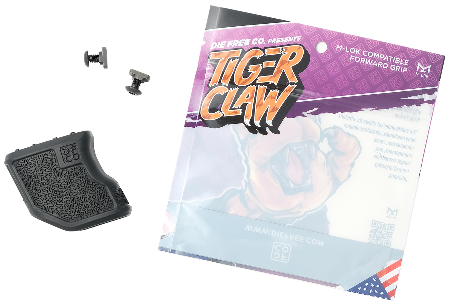 Die Free Co Llc TCMLOKBLK Tiger Claw Black Nylon