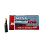 Maxxtech NFR Steel Case Rifle Ammunition 7.62x39mm 123gr FMJ Boxer Primed 2428 fps 20/ct