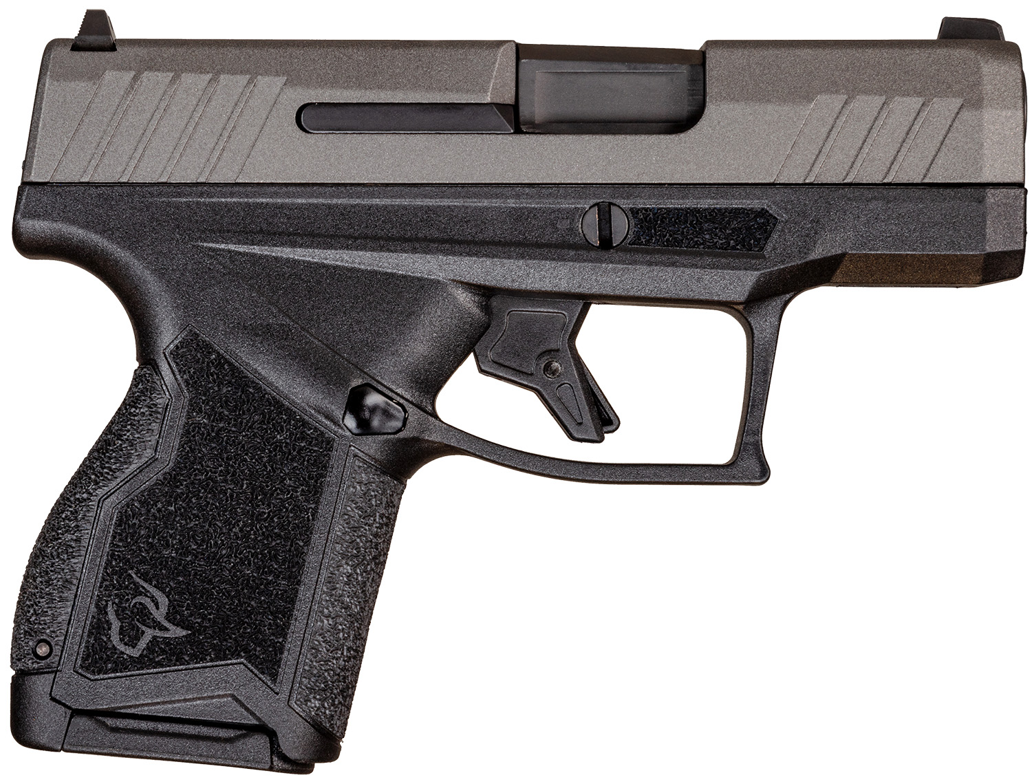 Taurus 1-GX4M93C GX4 Micro-Compact 9mm Luger Caliber with 3.06″ Barrel, 11+1 Capacity, Black Finish Frame, Serrated Tungsten Gray Cerakote Steel Slide & Interchangeable Backstrap Grip Includes 2 Mags