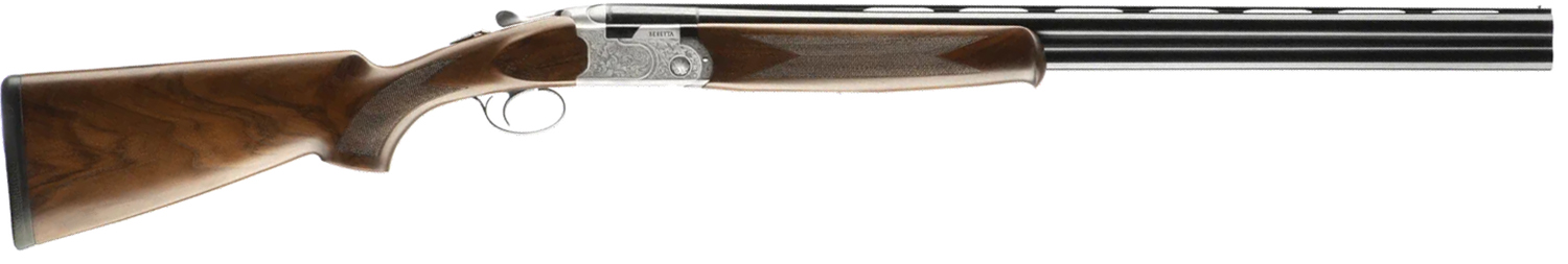 Beretta USA J686F1228 686 Silver Pigeon I 12 Gauge 3″ 2rd 28″ Blued Over/Under Vent Rib Barrel, Silver Engraved Receiver, Fixed Grade II Walnut Wood Stock, Right Hand