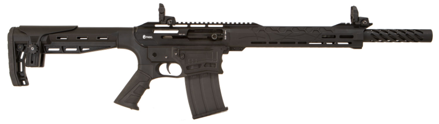 Citadel CBOSS2512 Boss25 12 Gauge Semi-Auto 3″ 5+1 18.75″ Black Steel Threaded Barrel, Black Picatinny Rail Aluminum Receiver, Picatinny Handguards, Black Adj Cheek Riser Synthetic Stock