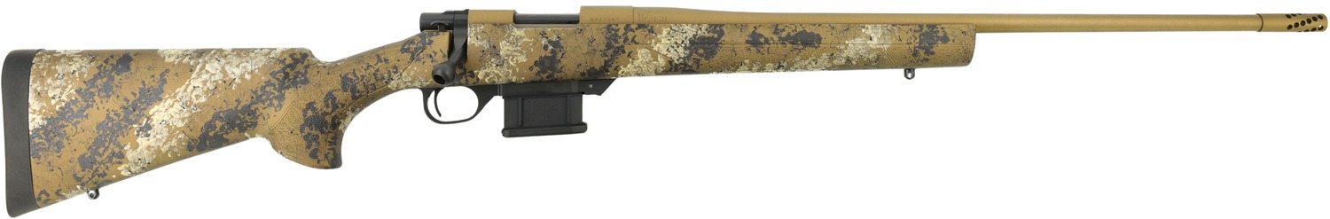 Howa HMFN6ARCSE 1500 Fence Line 6mm ARC 5+1 22″ Flat Dark Earth Cerakote Threaded Barrel, Flat Dark Earth Cerakote Aluminum Drilled & Tapped Receiver, Scorched Earth Camo Fixed Synthetic Stock, Right