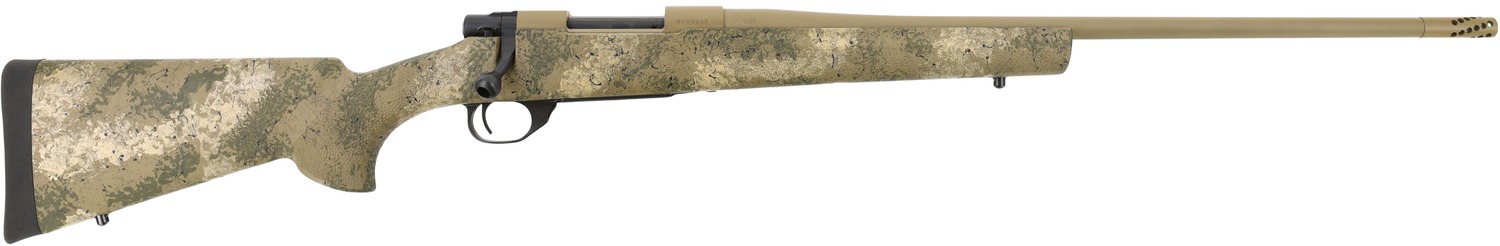 Howa HFN25CRPR 1500 Fence Line 25 Creedmoor 5+1 22″ Burnt Bronze Cerakote Threaded Barrel, Burnt Bronze Cerakote Aluminum Drilled & Tapped Receiver, Prairie Reaper Camo Fixed Synthetic Stock, Right Ha