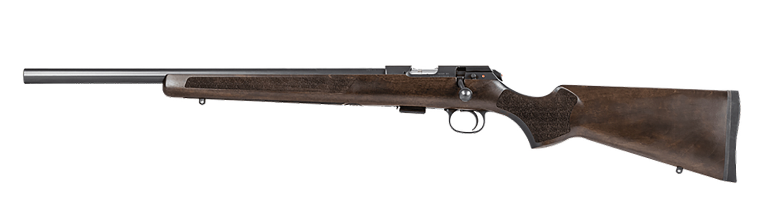 CZ-USA 02392 457 Varmint 22 LR 5+1 20.50″ Black Nitride Heavy Barrel, Black Nitride Stainless Steel Grooved Receiver, Wood Stockn Left Hand