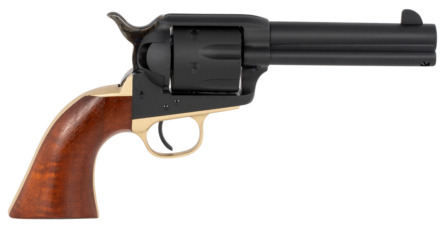 Taylors & Company 550432 Old Randall 45 Colt (LC) Caliber with 4.75″ Barrel, 6rd Capacity Cylinder, Overall Blued Finish Steel & Walnut Navy Size Grip