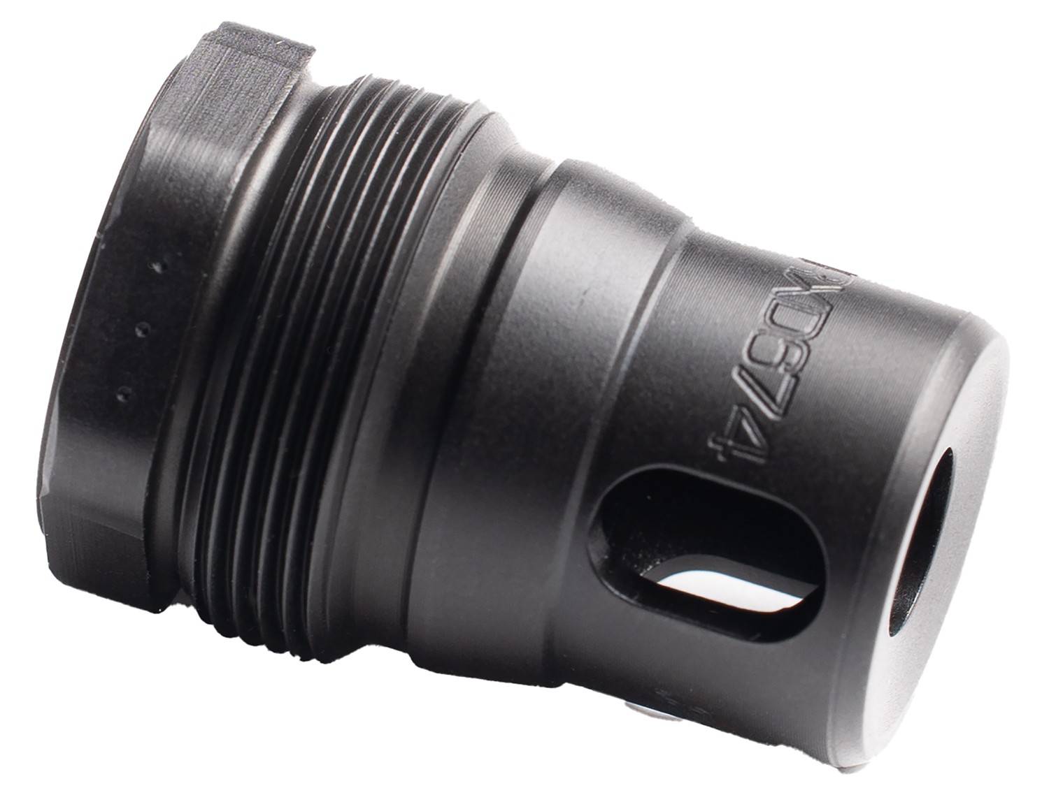 Dead Air RXD675 XRF Xeno Rimfire Muzzle Brake Black Nitride 17-4PH Stainless Steel M10x1 Threads 1.21″ OAL 0.81″ Diameter
