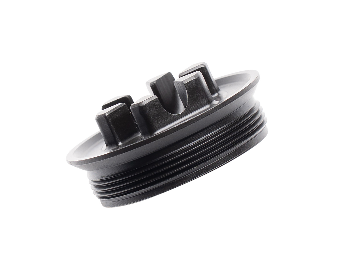 Dead Air RXD206 Flash Hider Front Cap 5.56mm Fits 0.53″ Long Stainless Steel Black Nitride