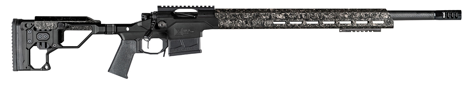 Christensen Arms 8010300600 Modern Precision 6.5 PRC 5+1 24″ Threaded Carbon Fiber Barrel, Black Nitride Finish, Black Anodized with Folding Stock, Polymer Grip
