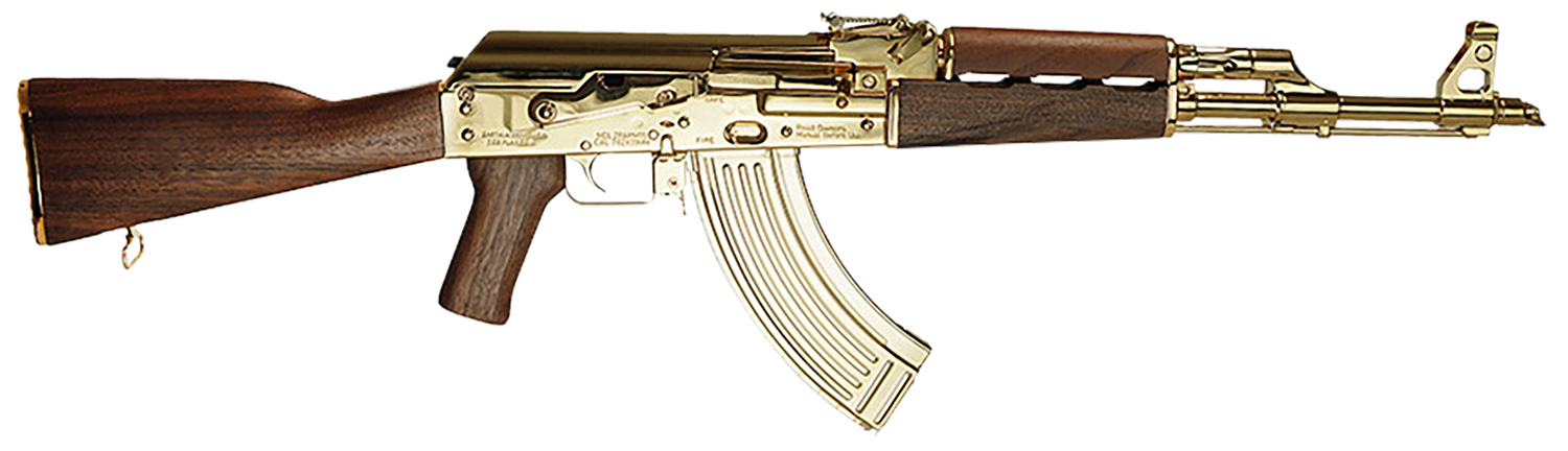 Zastava Arms Usa ZR7762WMGL ZPAPM70 7.62x39mm 16.25″ 30+1, 24K Gold Plated Barrel/Rec, Walnut Stock & Grip, Gold Mag Included
