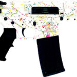 GLFA AR15 PISTOL 223 WYLDE – 7.5″ S/S BBL SPLATTER WHITE