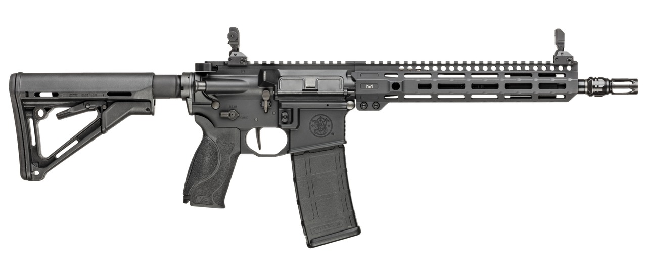 Smith & Wesson 13825 M&P 15 Axe SBR 5.56 NATO 30+1 11.50″ Black Armornite Threaded Barrel, Black Hardcoat Anodize Aluminum Receiver w/Picatinny Rail, M-LOK Handguard, Magpul CTR Black Polymer Stock, I