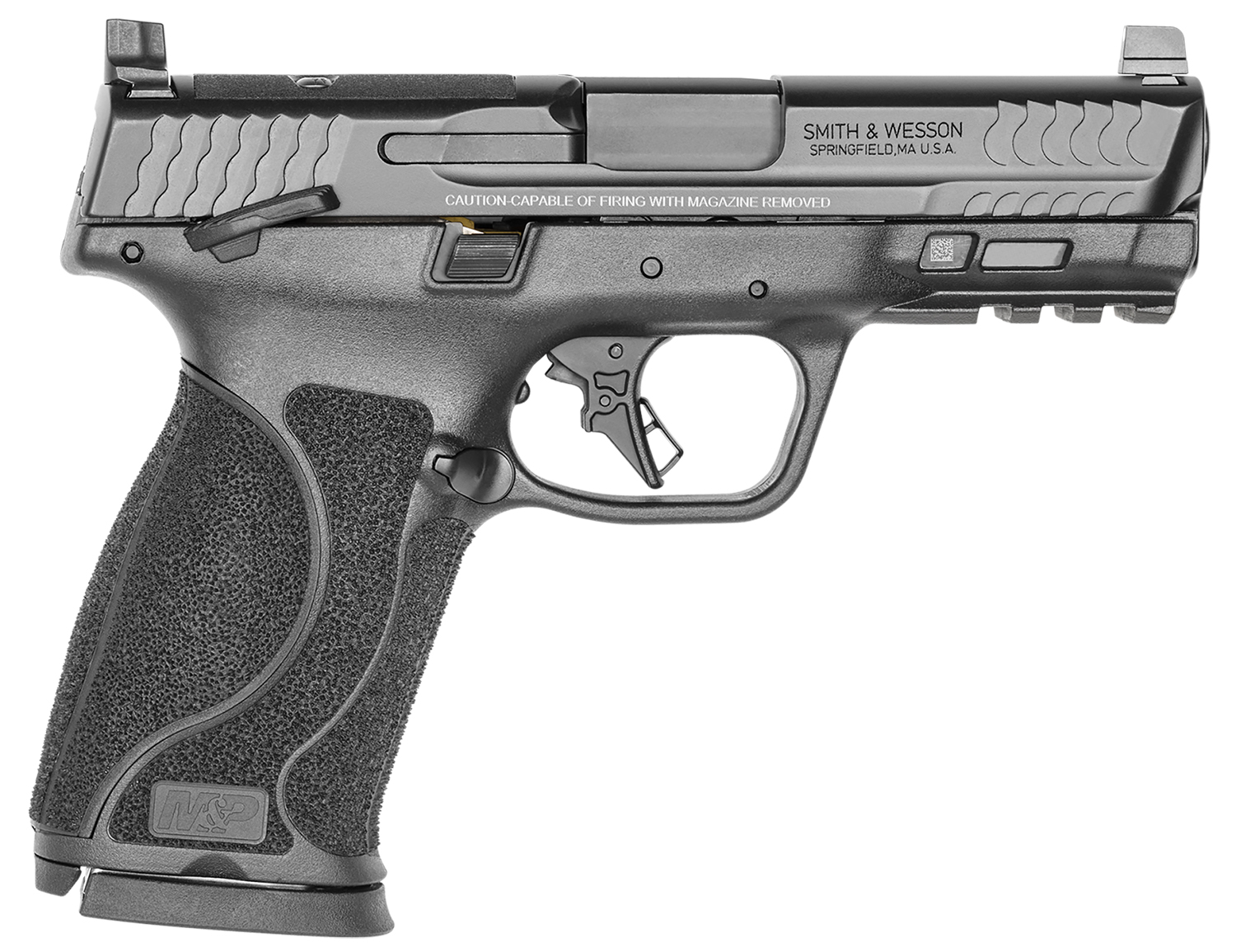 Smith & Wesson 13390 M&P M2.0  Full Size 10mm Auto 15+1, 4″ Black Armornite Stainless Steel Barrel & Optic Cut/Serrated Slide, Matte Black Polymer Frame w/Picatinny Rail