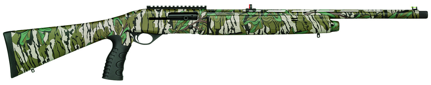 Mossberg 75799 SA-20 Tactical Turkey 20 Gauge Semi-Auto 3″ 4+1 22″ Mossy Oak Greenleaf Vent Rib Barrel, Picatinny Rail Receiver, Mossy Oak Greenleaf Mossy Oak Greenleaf Synthetic Stock, Right Hand