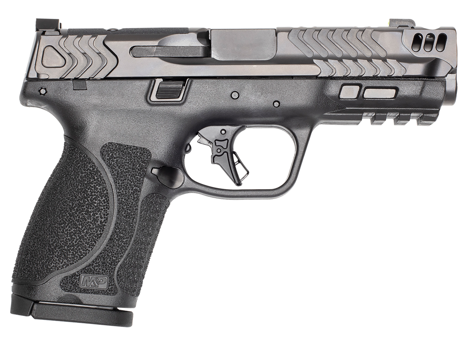 Smith & Wesson 13989 M&P9 2.0 Compact Frame 9mm 15+1 4.22″ Stainless Armornite Gray Stainless Steel Slide Black Textured Grip