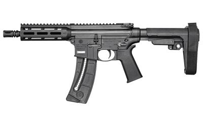 S&W M&P15-22 PSTL 22LR 8″ 25R BRC BK