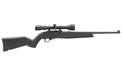 RUGER 10/22 22LR 18.5″ 10RD SCOPE BK