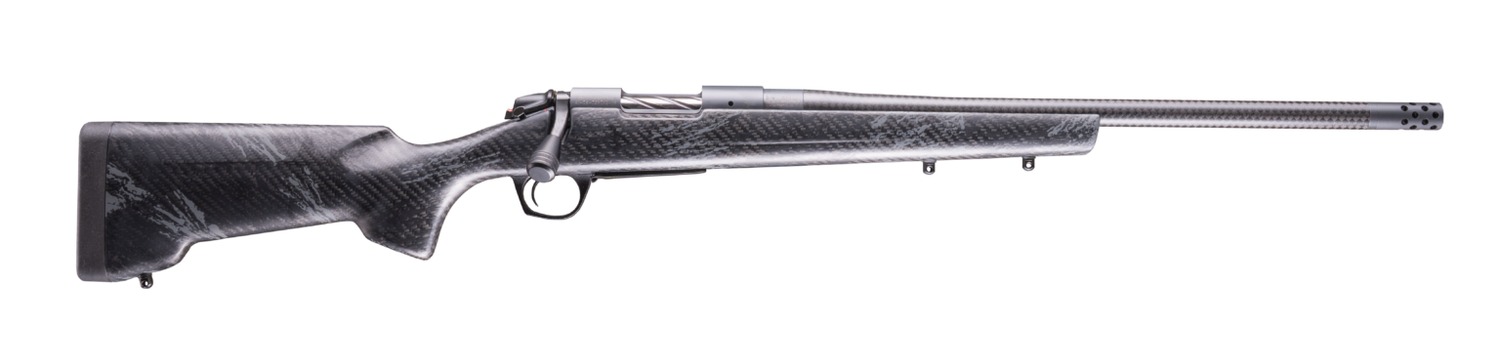 Bergara Rifles B14S1214CF B-14 Cima CF 22 Creedmoor 4+1 20″ Carbon Fiber CURE Threaded Barrel, Sniper Gray Cerakote Steel Drilled & Tapped Receiver, Carbon Fiber w/Black & Gray Sponge Accents RTM Spor