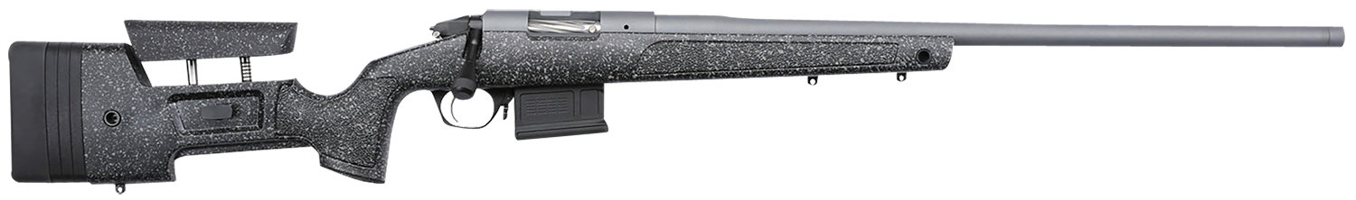 Bergara Rifles BPR20308MC Premier HMR Pro 308 Win 5+1 20″ Threaded Barrel, Tactical Gray Cerakote, Black with Gray Fleck Stock