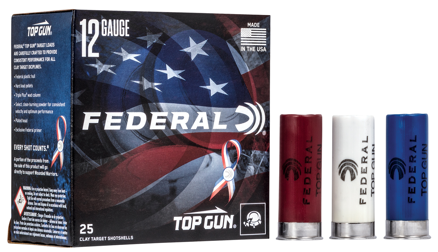 Federal TGL12US8USA 12Gauge 2.75″ 1 1/8oz 8Shot 25/Box