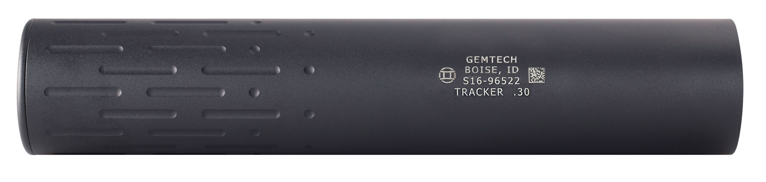 Gemtech 12116 Tracker  30 Cal 1.6″ Black Hardcoat Anodized Aluminum 5/8″-24 tpi