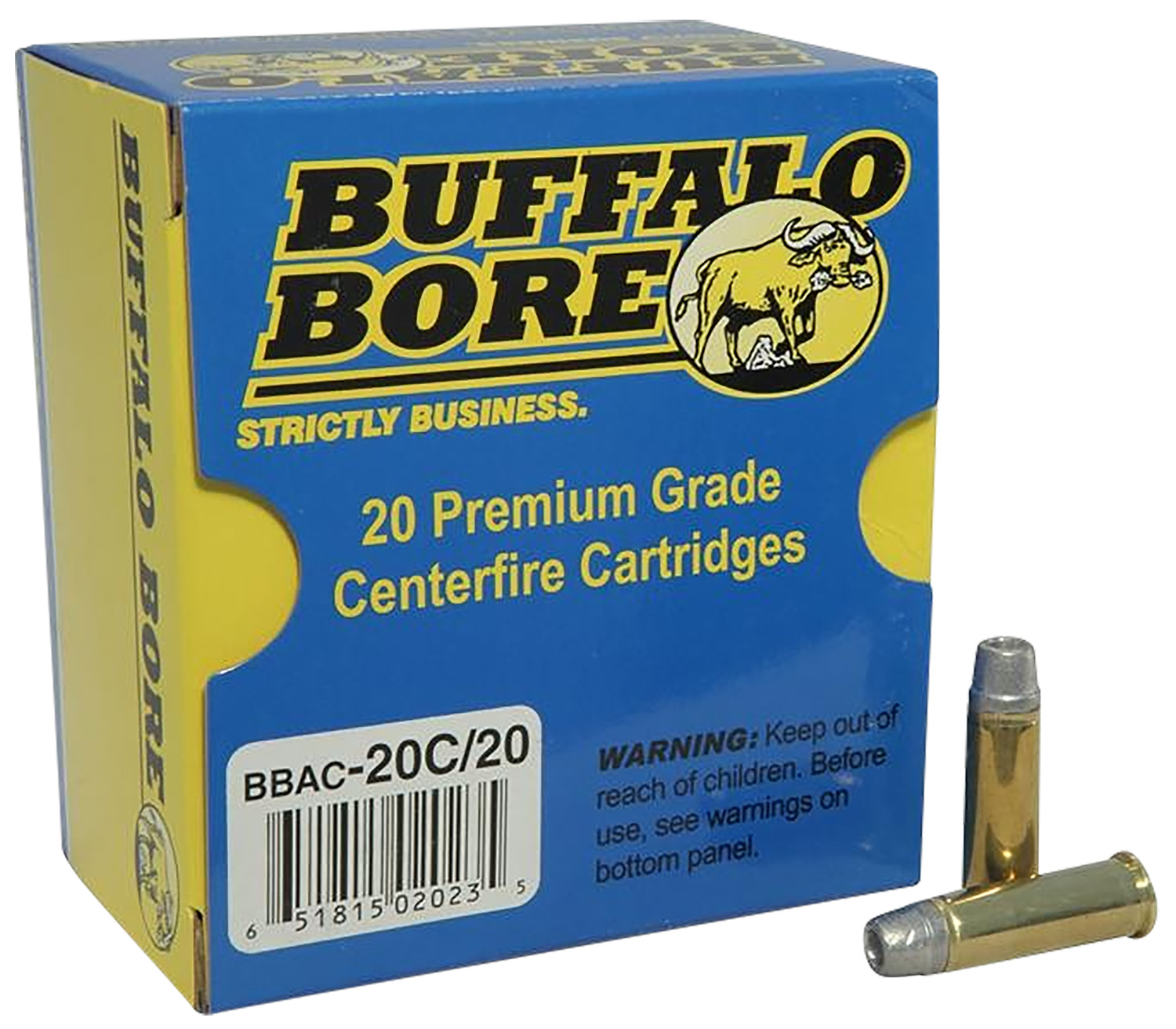 Buffalo Bore Ammunition 20C20 Standard Pressure Strictly Business 38Special 158gr Lead Semi Wad Cutter Hollow Point 20 Per Box/12 Case