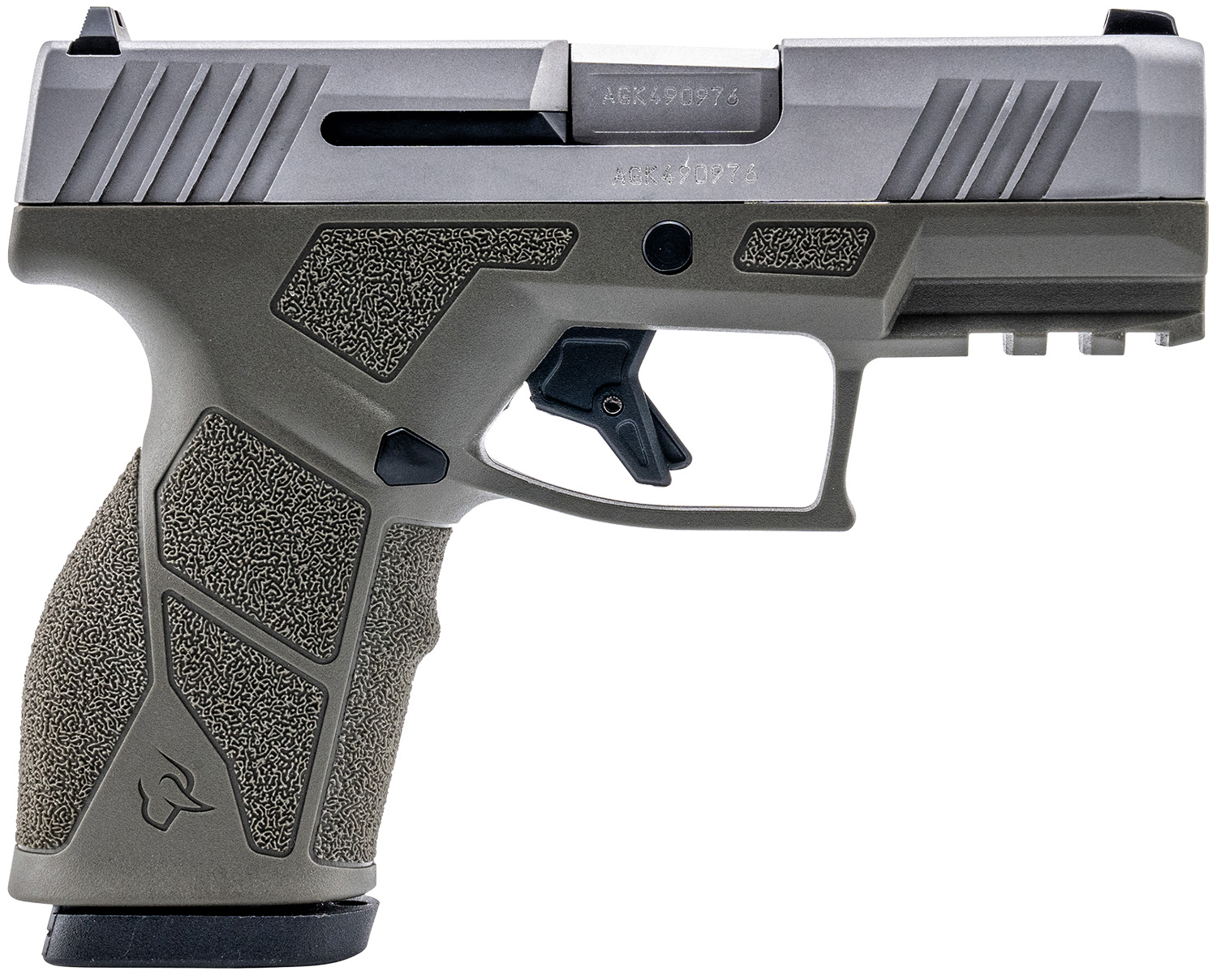 Taurus 1-GX2939O-10 GX2 9mm Luger 10+1 3.37″ Matte Stainless Steel Barrel, Matte Serrated Stainless Steel Slide, OD Green Polymer Frame w/Picatinny Rail, Polymer Grip
