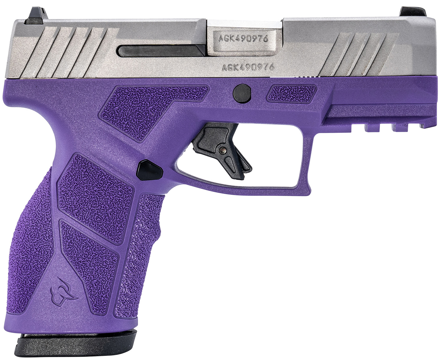 Taurus 1-GX2939DP-10 GX2 9mm Luger 10+1 3.37″ Matte Stainless Steel Barrel, Matte Serrated Stainless Steel Slide, Dark Purple Polymer Frame w/Picatinny Rail, Polymer Grip