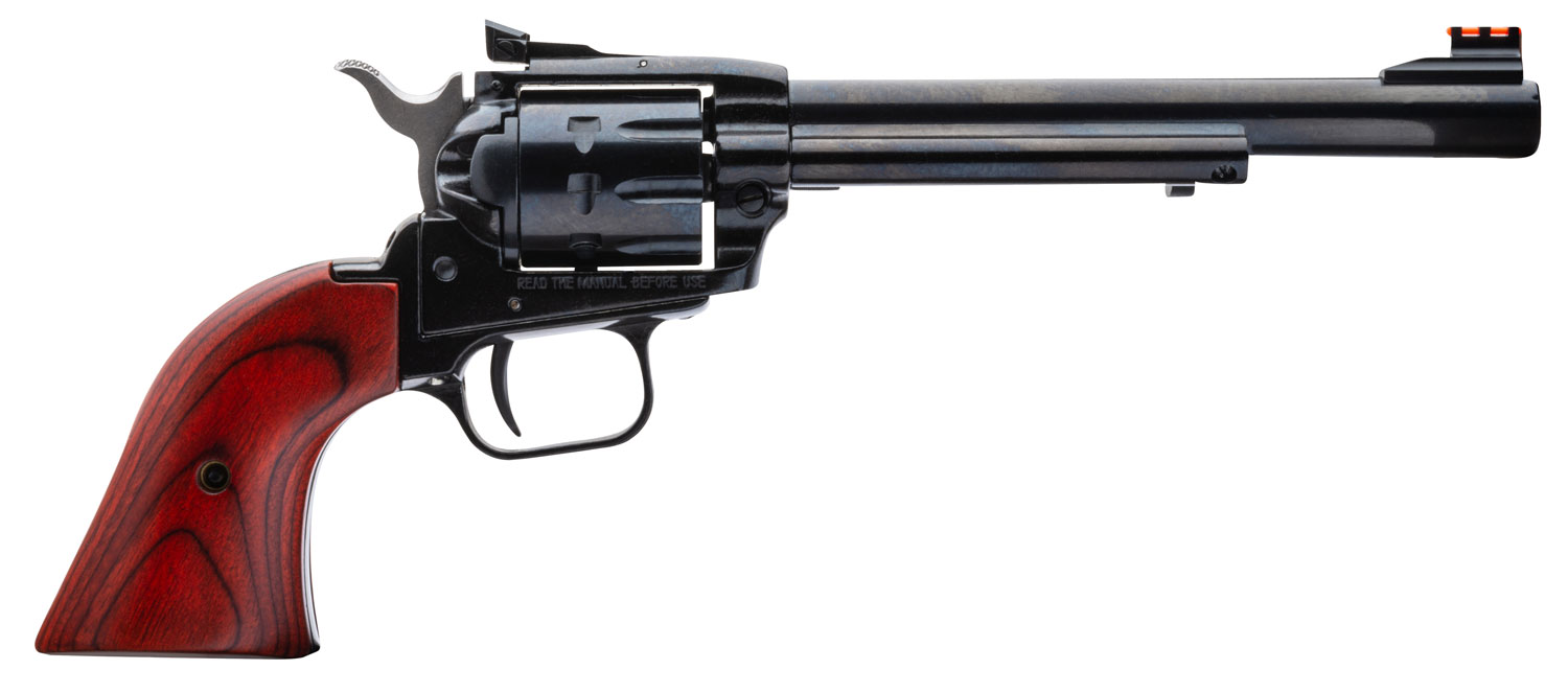 Heritage Mfg RR22999MB6AS Rough Rider 22 LR 22 WMR 9 Shot, 6.50″ Black Steel Barrel, Black Zinc Alloy Frame, Black Cylinder, Cocobolo Grip, Hammer/Thumb Safety, Exposed Hammer