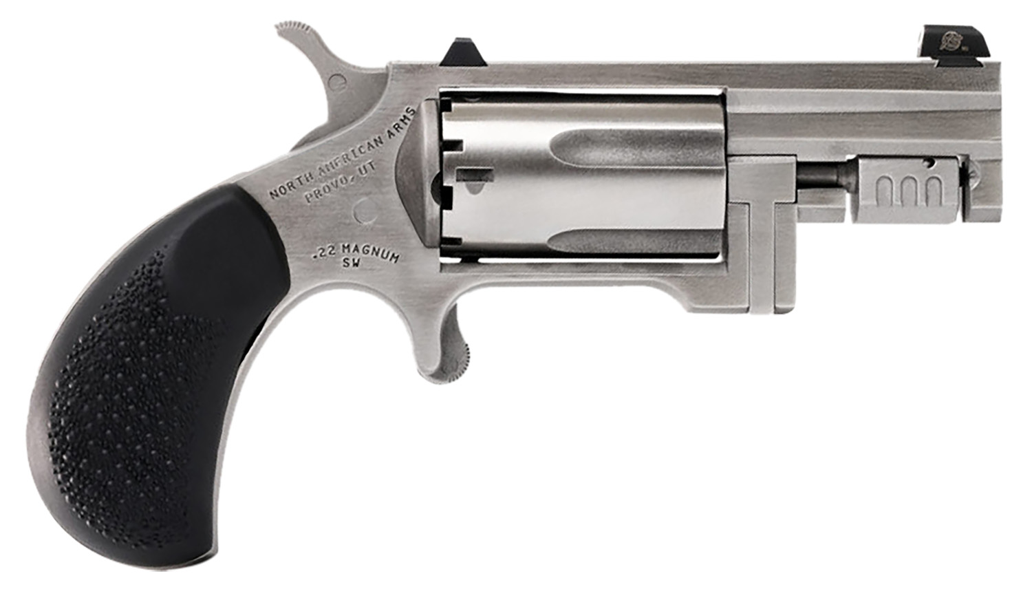 North American Arms SNTC Sentinel Conversion 22 WMR/22 LR 5 Shot 1.42″ Matte Stainless Steel Barrel, Stainless Cylinder, Matte Stainless Steel Frame ,Slip-on Rubber Pebble Grip, Exposed Hammer