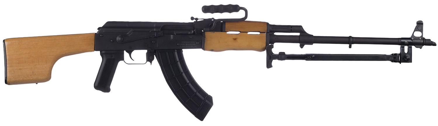 Century Arms RI4988N AES-10B RPK 7.62x39mm 30+1 21.50″ Heavy Match Grade Barrel, Black Receiver, Wood Furniture, Clubfoot Style Stock, Carry Handle, Bipod