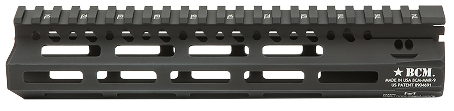 BCM MCMR9556BLK BCMGunfighter MCMR 9″ M-LOK, Free-Floating Style Made of Aluminum with Black Anodized Finish for AR-Platform
