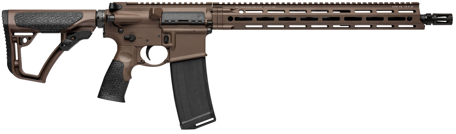 Daniel Defense 0212802338047 DDM4 V7 5.56x45mm NATO 30+1 16″ Threaded Barrel w/Flash Suppressor, Mil-Spec Brown Cerakote, 6 Position Stock w/SoftTouch Overmolding