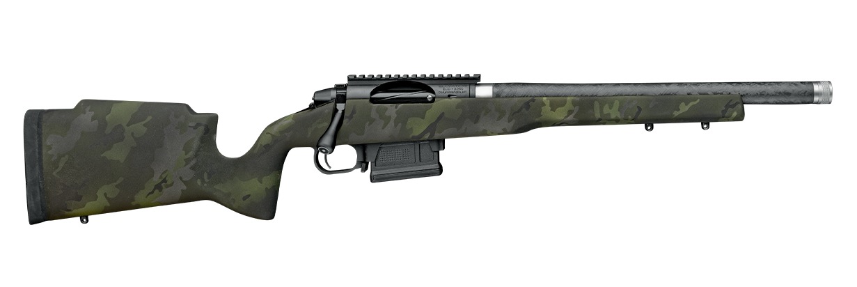 Proof Research 151570 Elevation MTR 2.0 7mm PRC 3+1 20″ Carbon Fiber Match Grade Threaded Barrel, Black Receiver w/Picatinny Rail, Midnight Camo Proof Fixed Carbon Fiber Stock, Right Hand