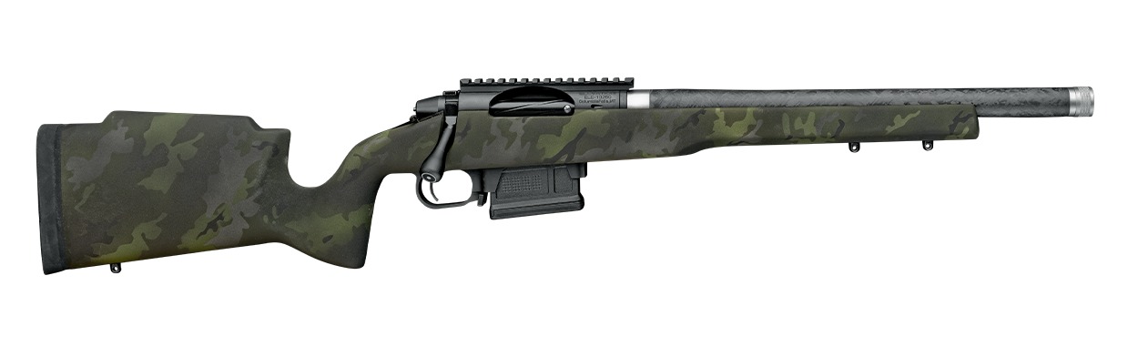 Proof Research 151709 Elevation MTR 2.0 300 PRC 3+1 20″ Carbon Fiber Match Grade Threaded Barrel, Black Receiver w/Picatinny Rail, Midnight Camo Proof Fixed Carbon Fiber Stock, Right Hand