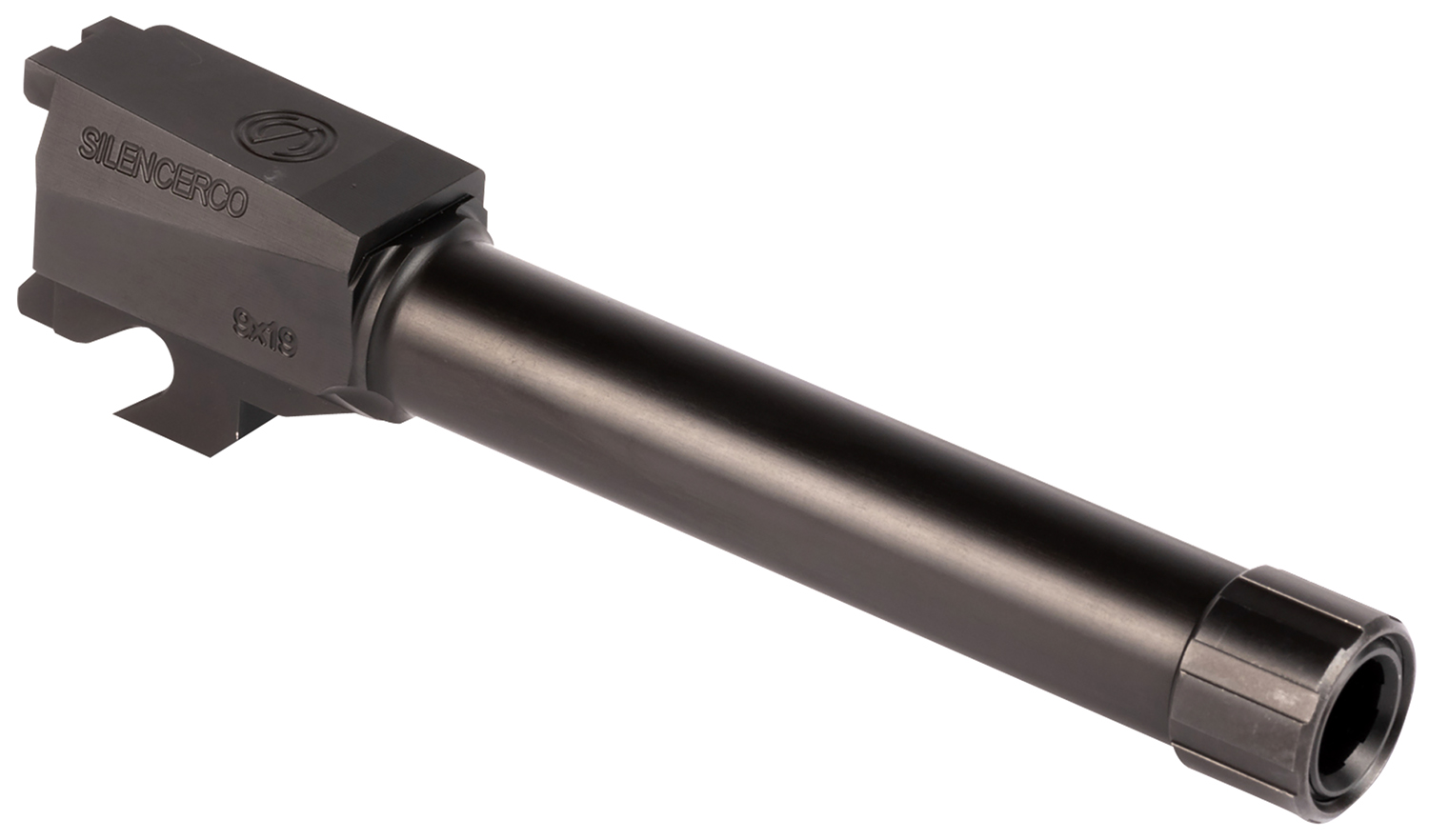 SilencerCo AC2486 Sig 9mm Luger 4.50″ Threaded Black Nitride Stainless Steel, Fits Sig P320 Compact