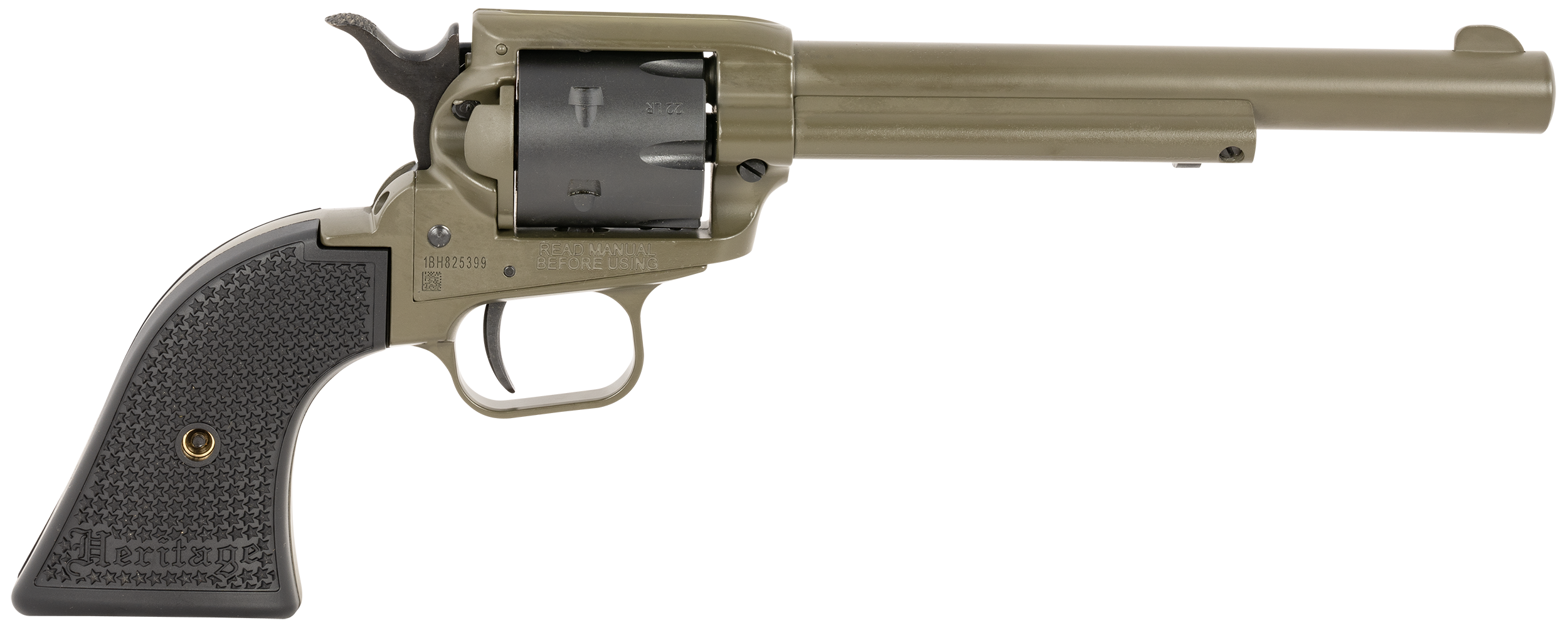 HERITAGE MANUFACTURING 22LR ODG/BLK 6.5″ FS