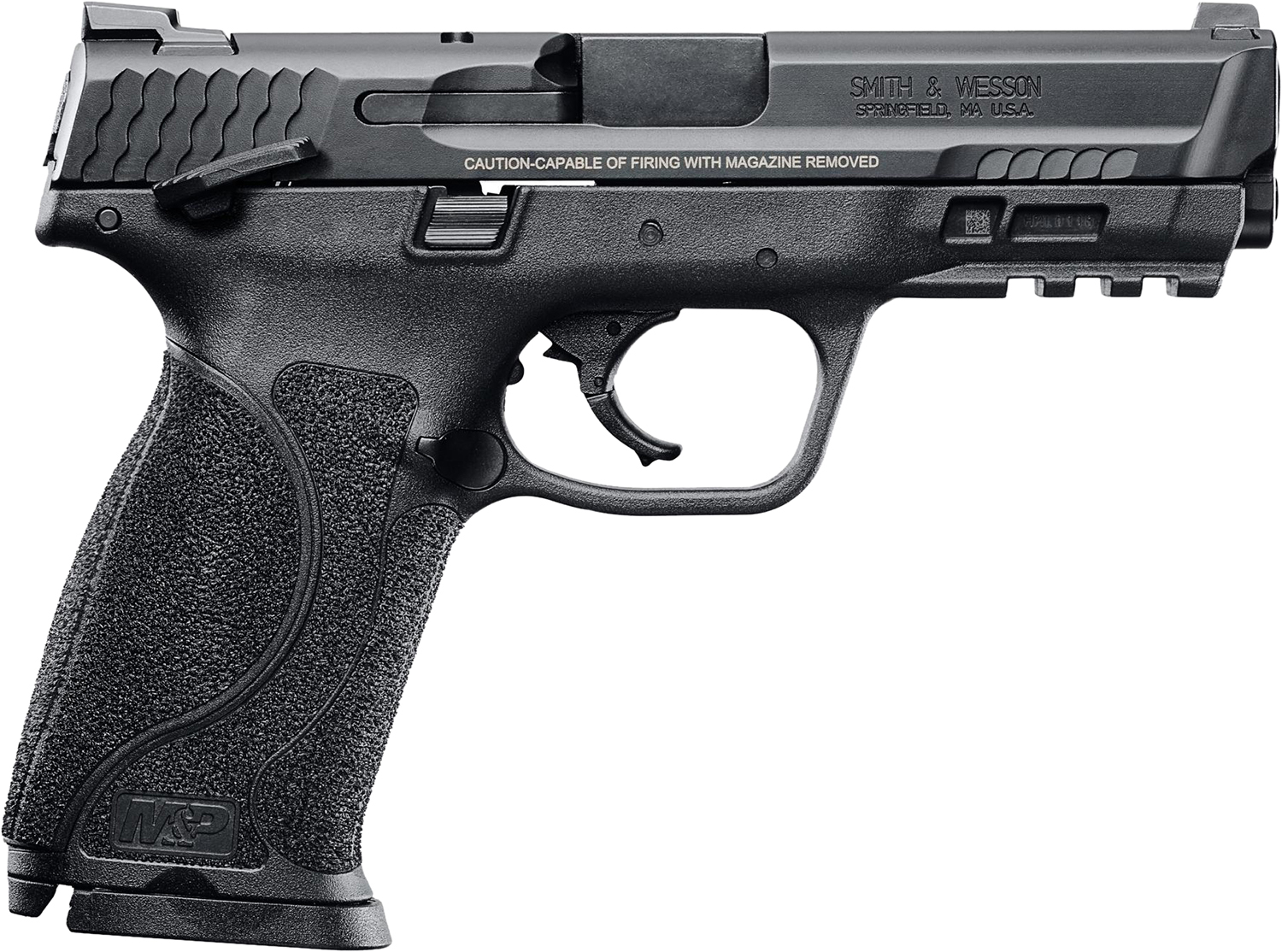 Smith & Wesson 11526 M&P M2.0 Full Size 45 ACP 10+1, 4.60″ Black Armornite Stainless Steel Barrel & Serrated Slide, Matte Black Polymer Frame w/Picatinny Rail