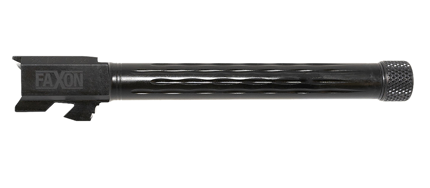Faxon Firearms GB910N34LGQT Match Series 9mm Luger 5.75″ Fluted Threaded Black Nitride Stainless Steel, Fits Glock 34 Gen2-4