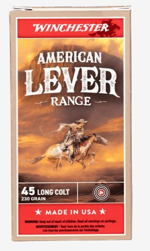 WINCHESTER AMERICAN LEVER – 45 LC 250GR LEAD 50BX/CS