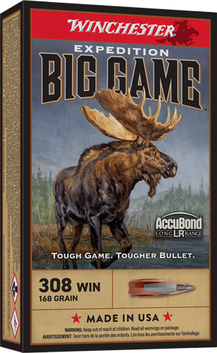 WINCHESTER EXPEDITION 308 WIN – 168GR ACCUBOND 20RD 10BX/CS