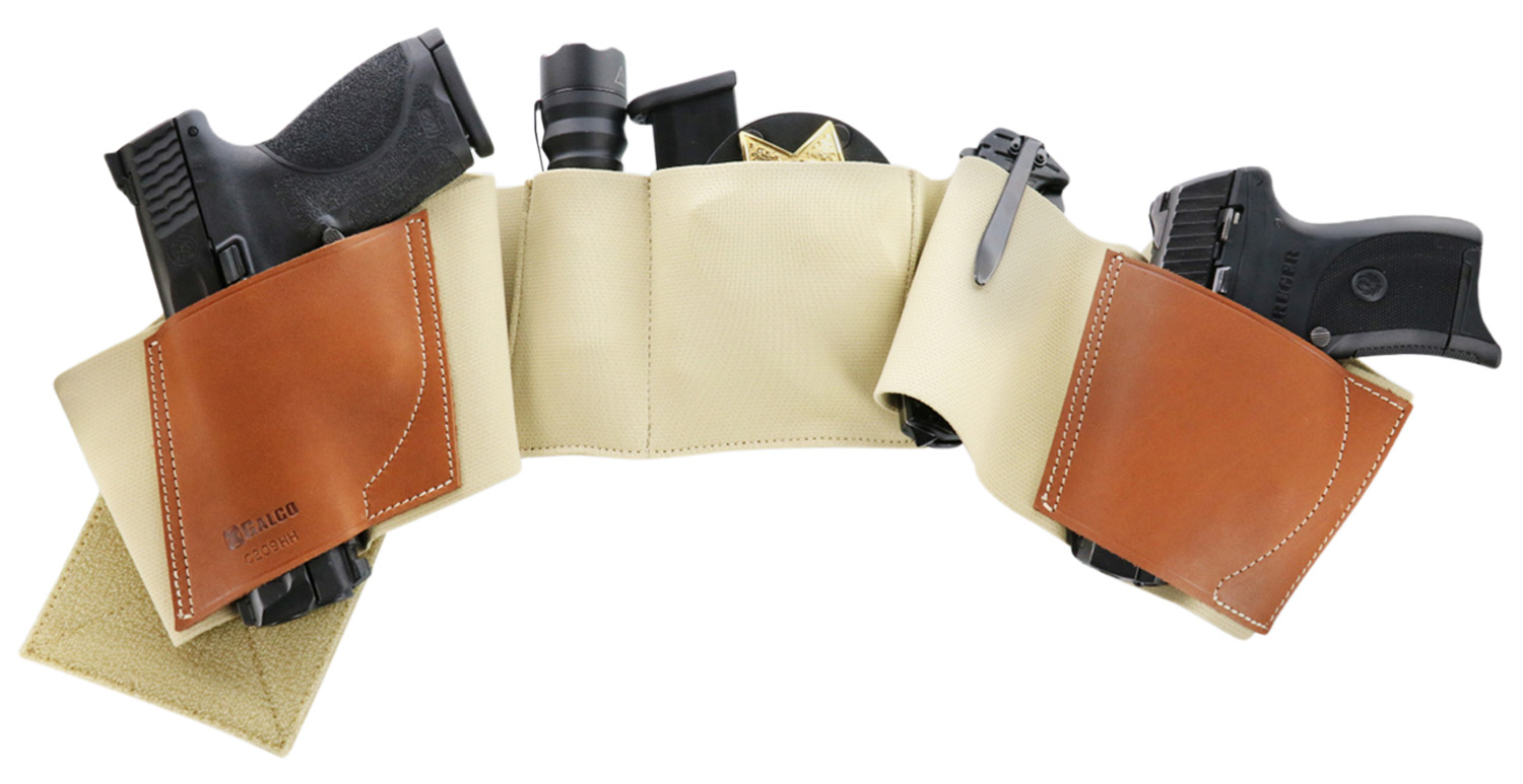 Galco UWKHLG2 UnderWraps 2.0 Khaki Large Leather/Nylon Handgun