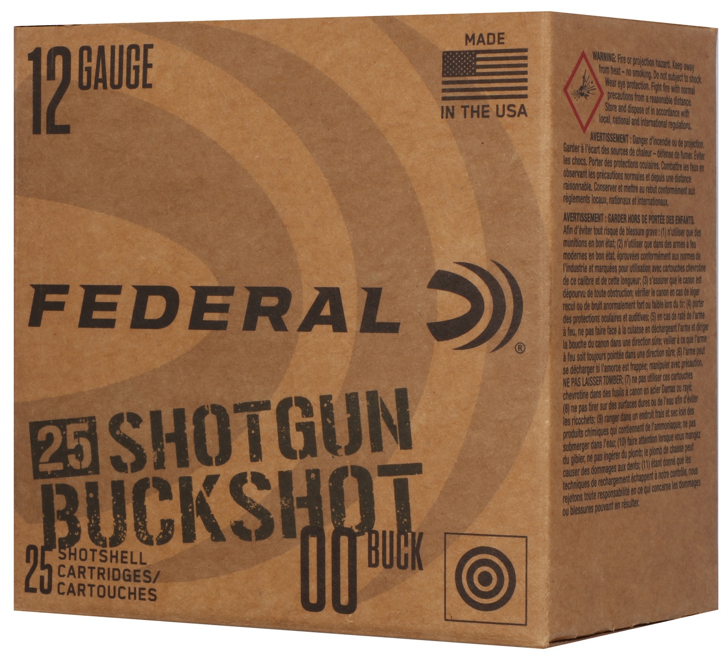 FED F12BK2500        12  2-3/4″ MAX 9 00BK   25/10